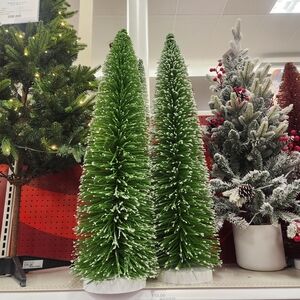 Green Holiday Cone Trees